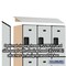 Salsbury Industries 3 Tier Designer Locker, 54"Wx76"Hx21"D, 9 Door, Gray 18-23361GRY - alternate 5